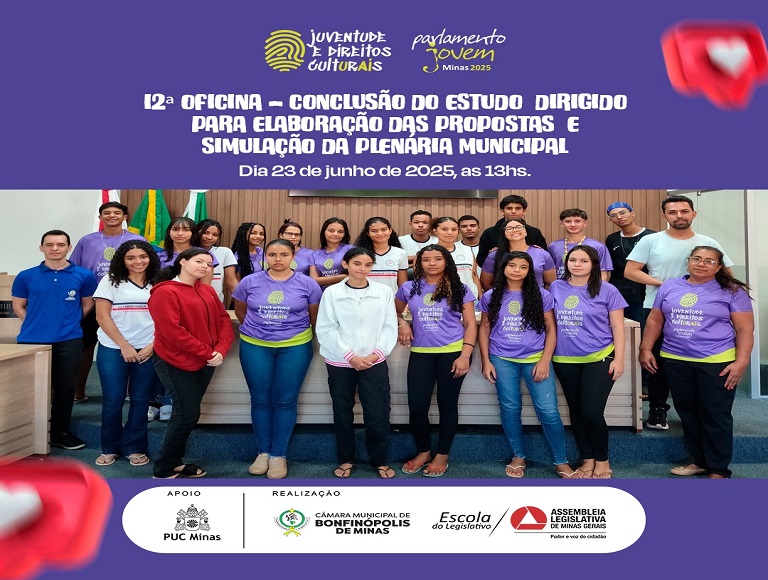 12ª Oficina do Parlamento Jovem Minas 2025.