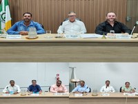 1ª Reunião Extraordinária da Câmara Municipal de Bonfinópolis de Minas/MG, da 1ª Sessão Legislativa da 16ª Legislatura.