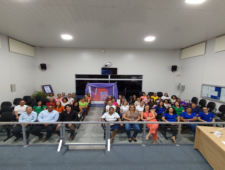 Câmara Municipal de Bonfinópolis de Minas/MG promove evento em apoio à Campanha de Eliminação da Violência contra as Mulheres.