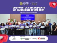 Cerimônia de Encerramento do Parlamento Jovem 2025.