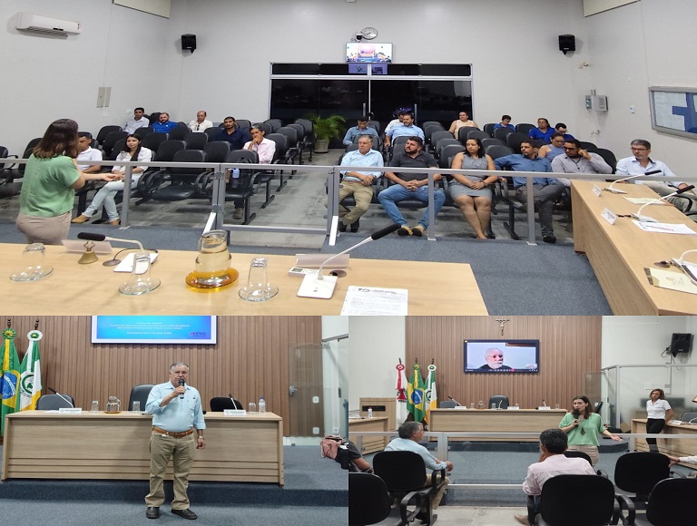 Reunião para tratar sobre taxação e manejo dos resíduos sólidos urbanos no Município de Bonfinópolis de Minas/MG. 