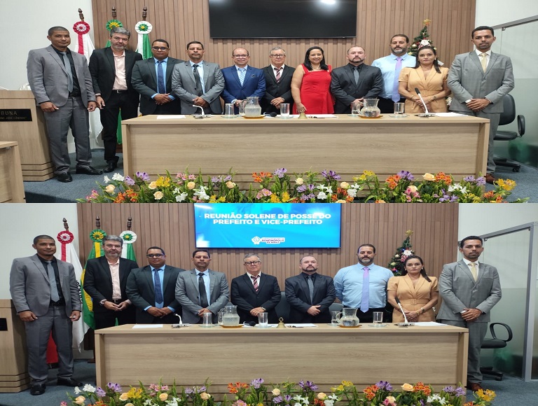 Reunião Solene de Posse do Prefeito e Vice-Prefeito para a Gestão 2025-2028.