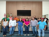 Vereadores recebem a Secretária Municipal de Saúde e sua equipe, para uma reunião sobre as estratégias e ações de combate à dengue no município de Bonfinópolis de Minas.