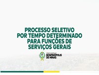 Aviso de Processo Seletivo Simplificado nº 01/2026.